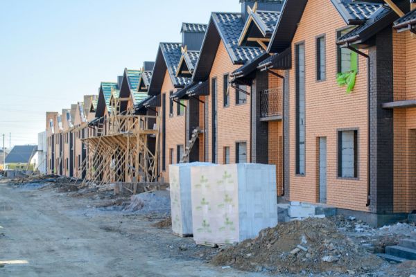 houses in construction